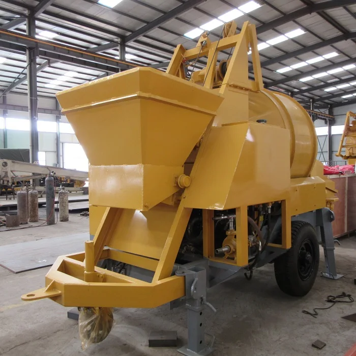 Mini Mobile Concrete Mixer Machine With Pump Price Buy Concrete Mixer
