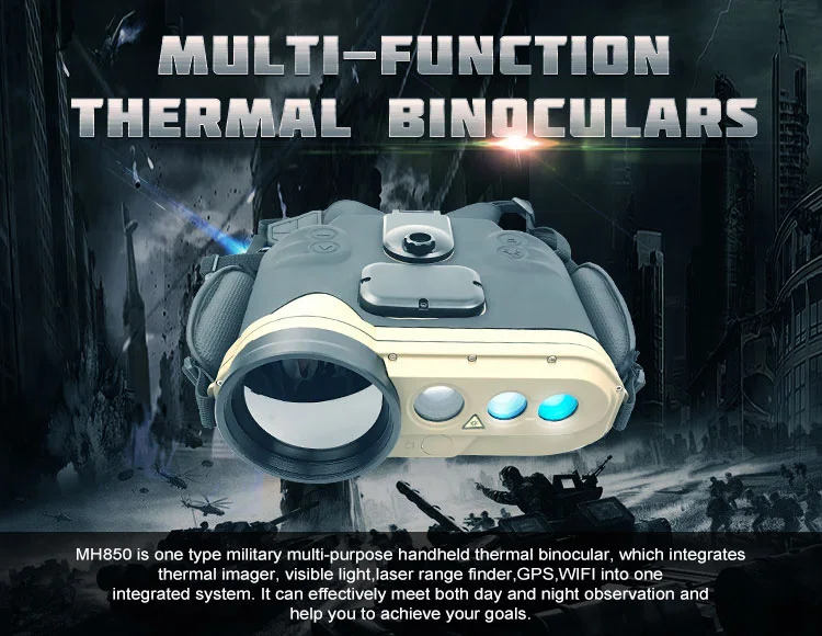 Multifunctional Military Thermal Night Vision Rangefinder Binoculars