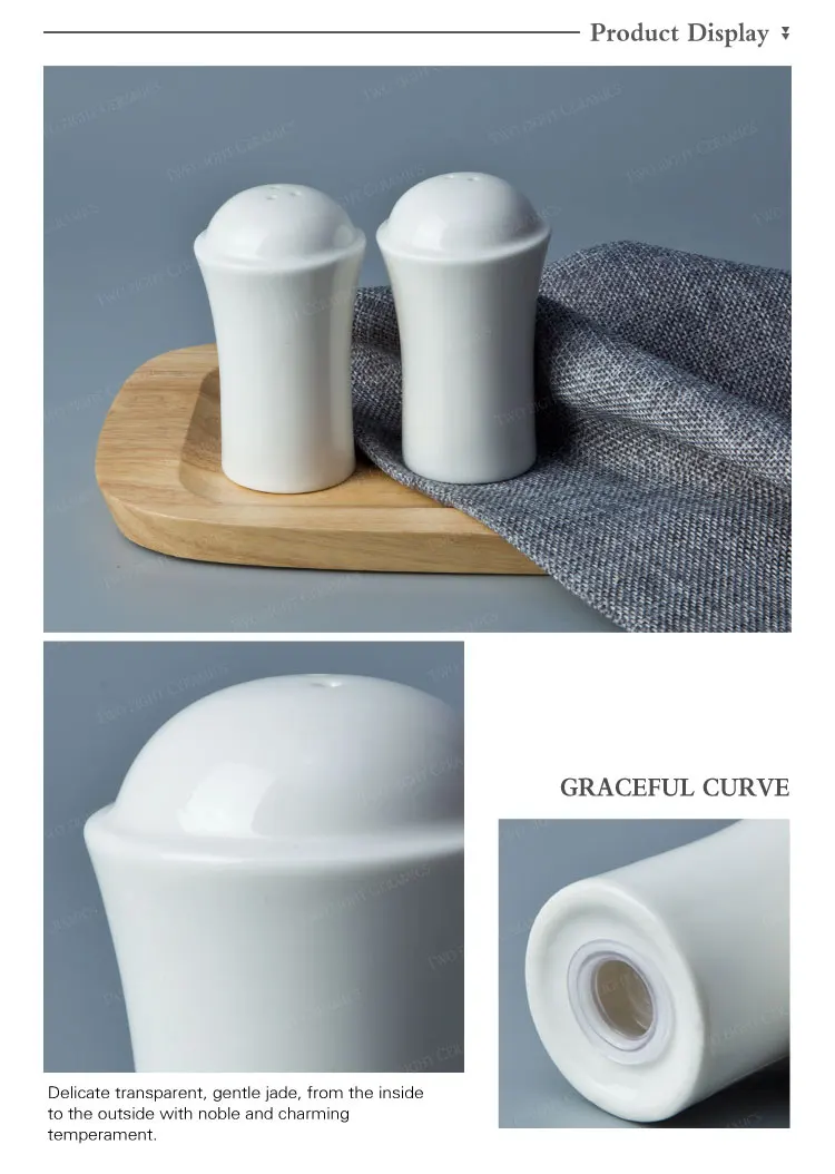 Fashion Style China Porcelain Salt And Pepper Shaker, Salt And Pepper Shakers For Banquet^