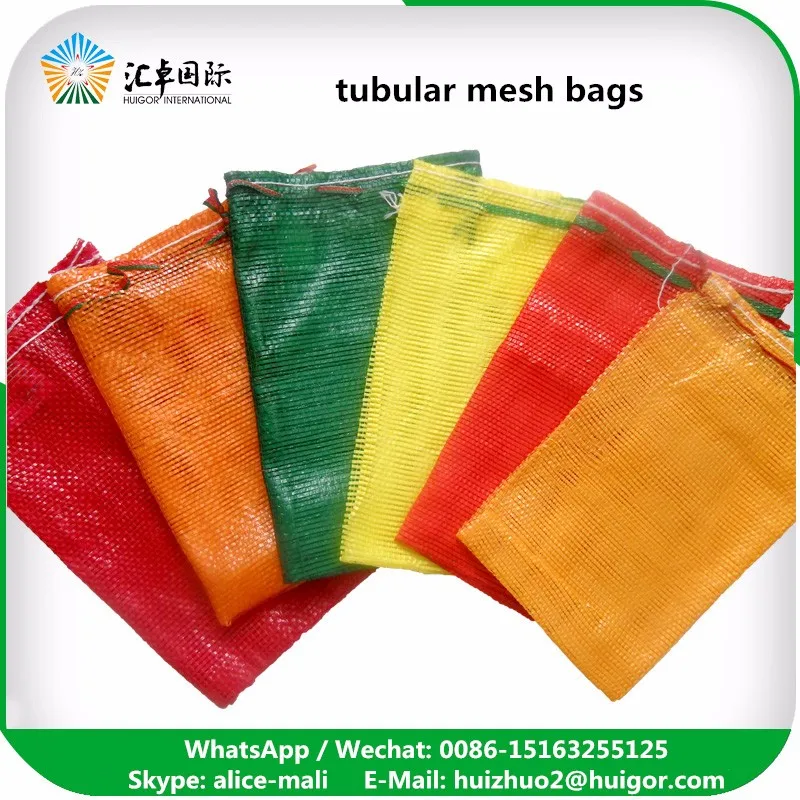 10kg Polypropylene Leno Fruit Vegetable Onion Net Mesh Bags For Sale