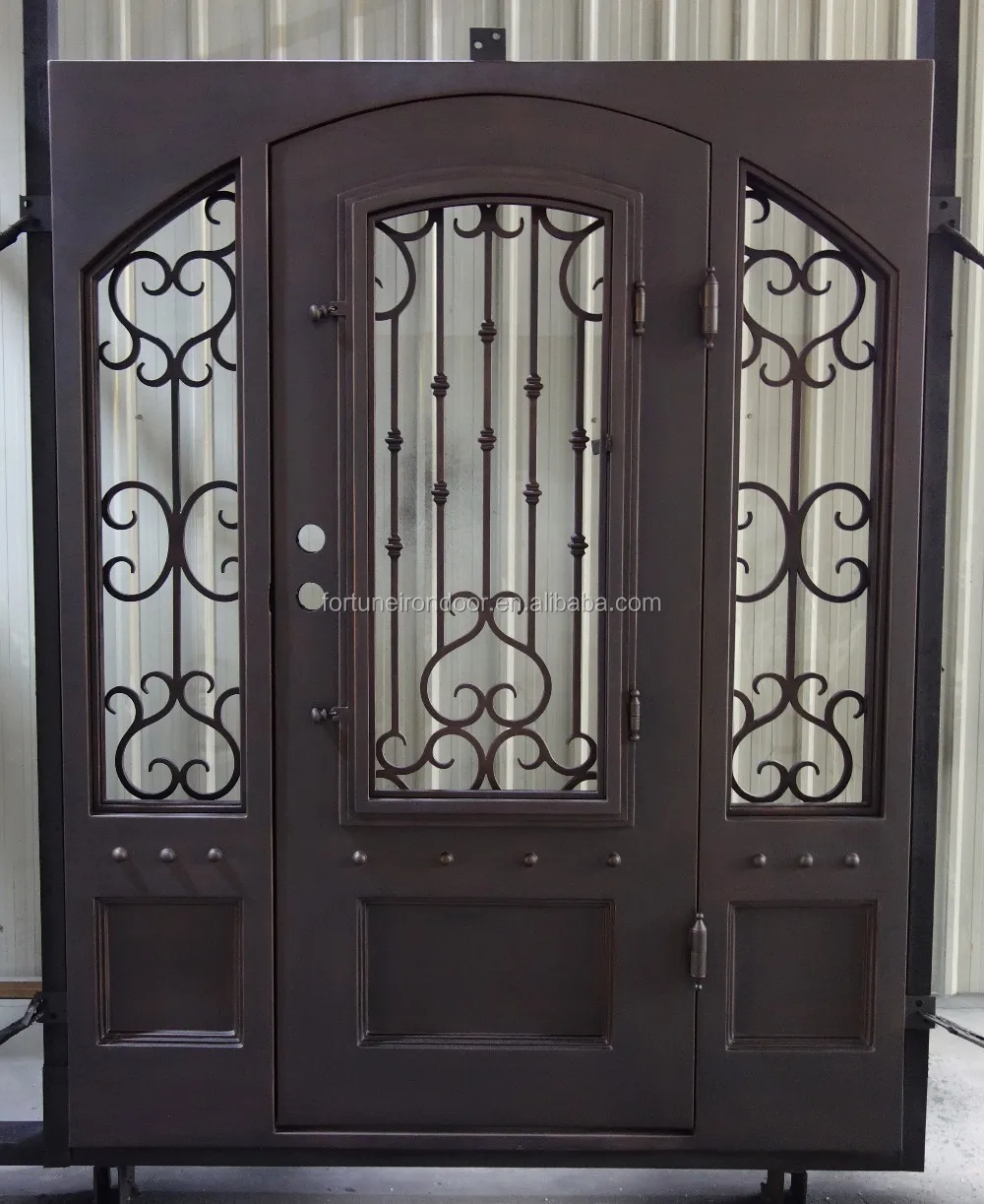 Venta al por mayor puertas exterior de fierro-Compre online los mejores