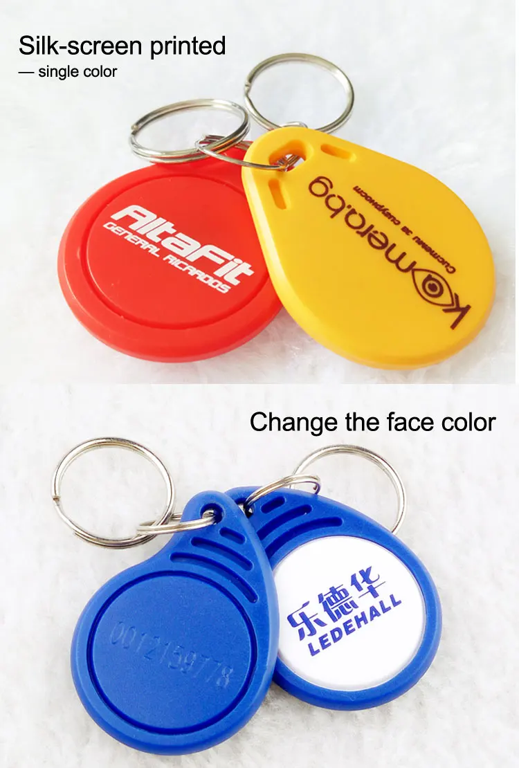 Professional Printing Nfc Proximity Keychain 125khz Rfid Id Tag Buy