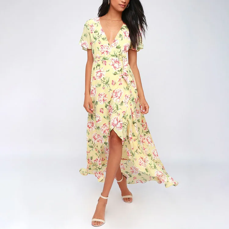 vestido maxi floral