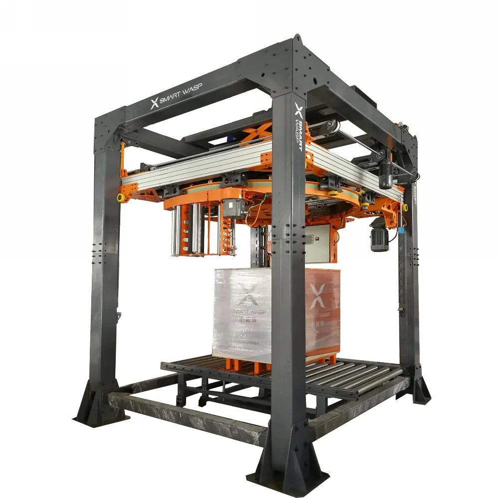 Smart Wasp High Speed Ring Type Fully Automatic Pallet Wrapping Machine ...