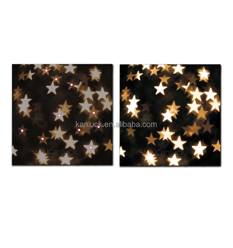 Twinkling Little Star Design LED Picture Canvas with 10 Lights