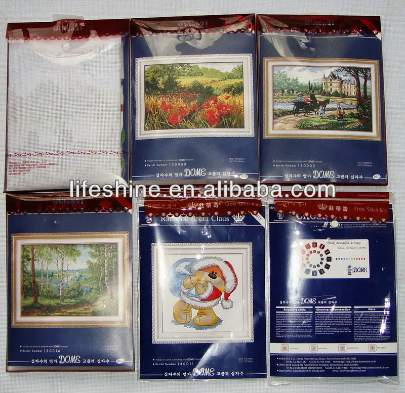 Aida Fabric Embroidery Dmc Cross Stitch Patterns By "dome" Stitch Buy