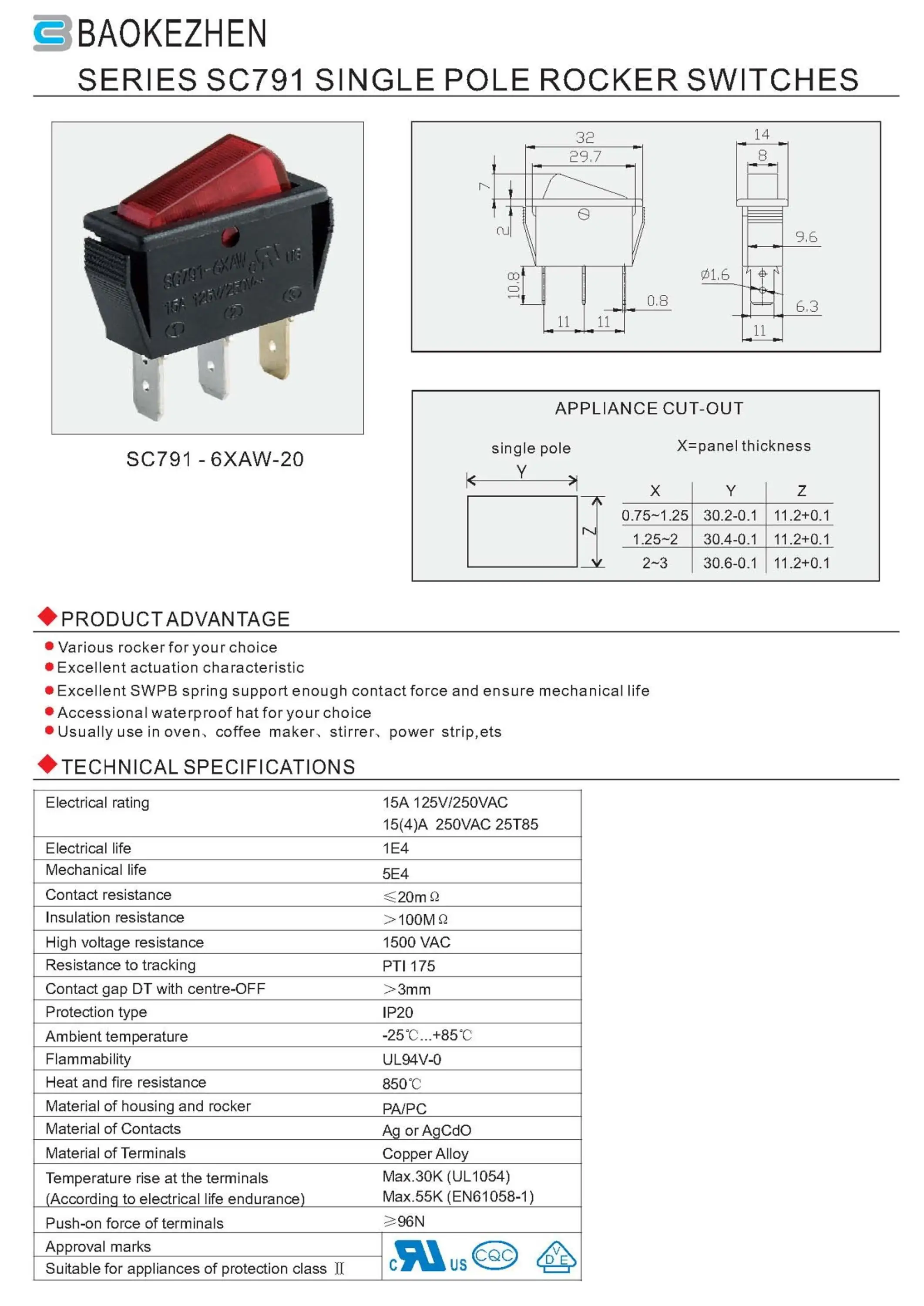 Sc767 baokezhen 15a 250vac t85 схема подключения