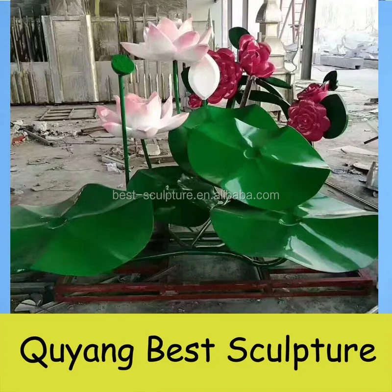 Garden Decoration Stainless Steel Lotus Flower Sculpture - Buy Lotus