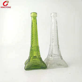 Different Sizes Eiffel Tower Shape Empty Clear Parfum Glass Bottle