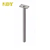 Ground Mounted Weatherproof post tube for mailbox and parcel drop box made of galvanized steel tube for garden and porch