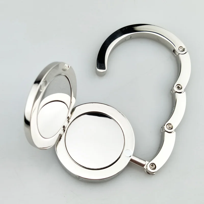 Lady Bag Accessories Folding Handbag Hanger Purse Hook With Compact