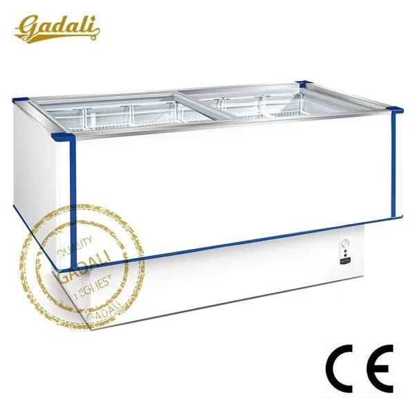 Glass Sliding Doorsdouble Sides Mini Display Freezer,Small Blast