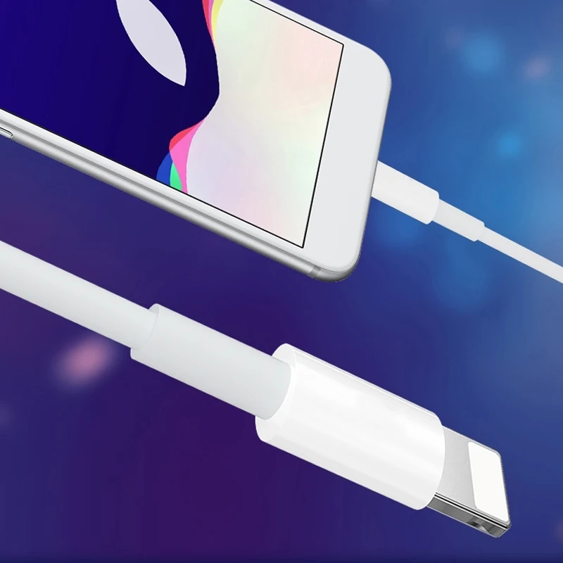 قسط كابل يو اس بي آيفون 2.1A شحن سريع USB كابل بيانات لكابل شاحن آيفون ل شاحن آيفون MFI