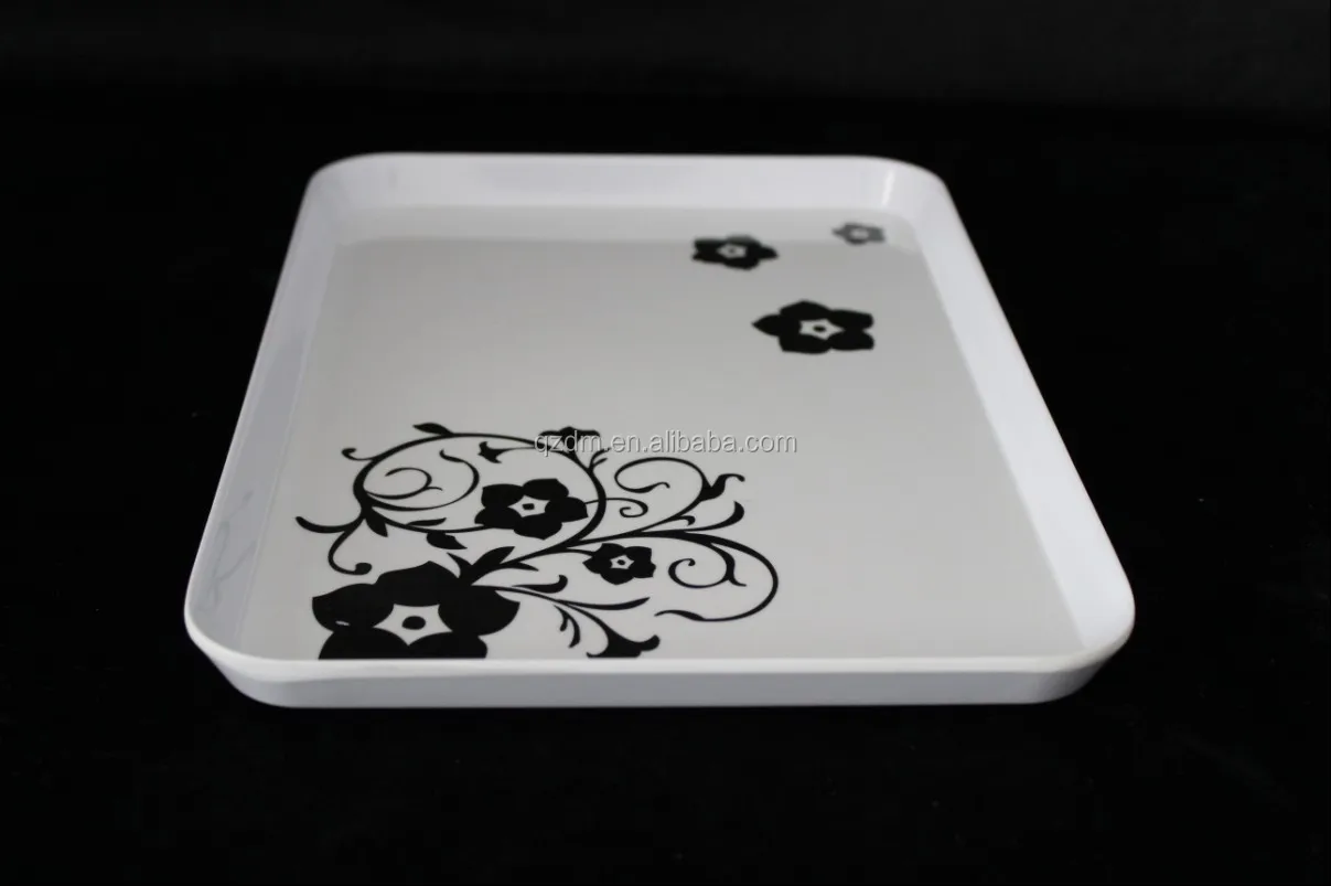 17-15-13inch Melamine square tray rectangle tray straight flange tray