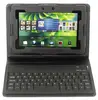 Bluetooth Keyboard Leather Cover Case for 7" BlackBerry Playbook