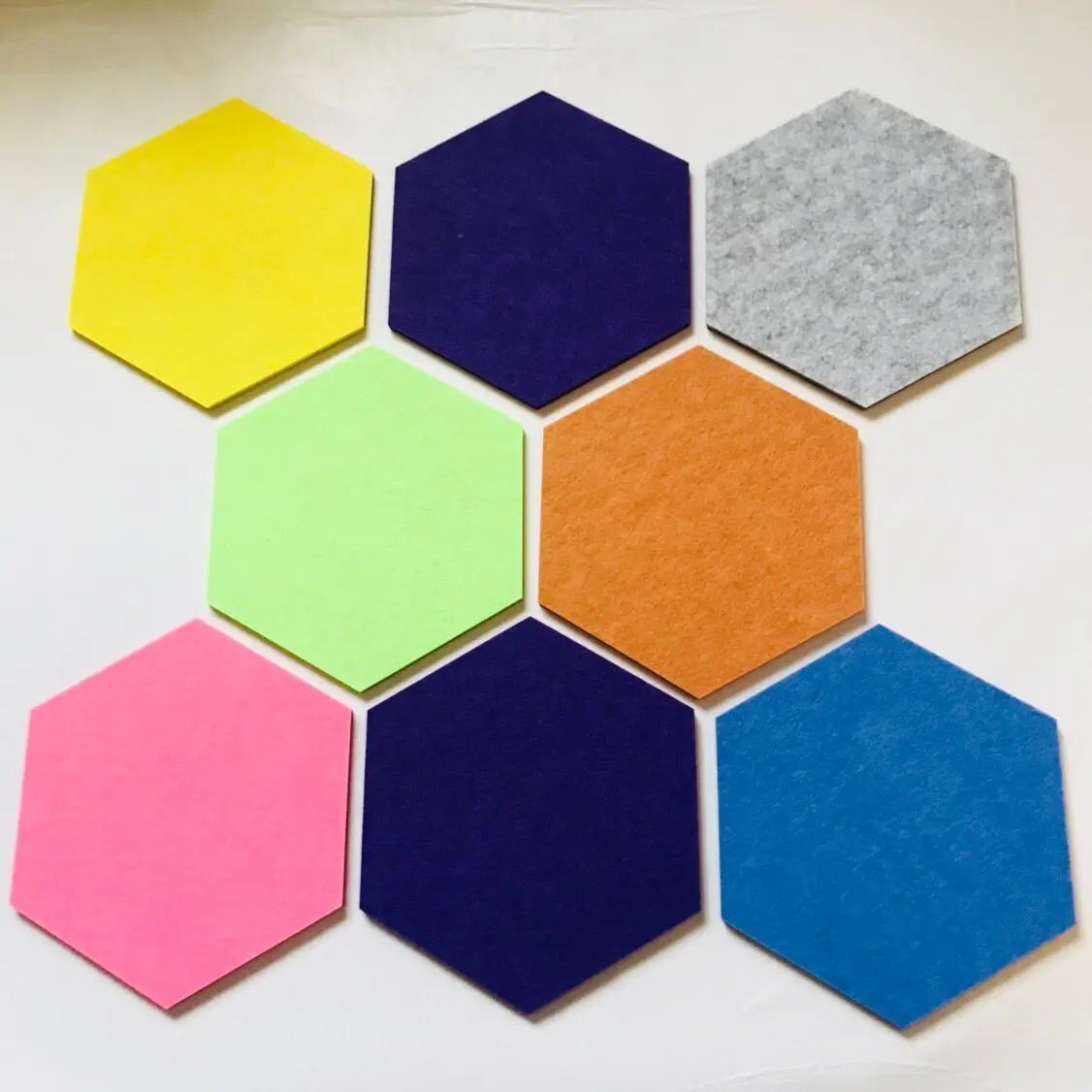 
decorative soundproof wall panel Hexagon PET felt 100% polyester acoustic panel 