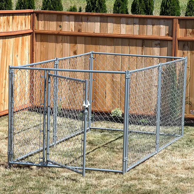 6'h Galvanized Large Outdoor Chain Link Dog Kennel / Chain Link Pet