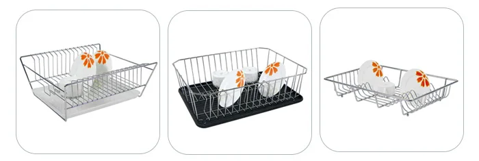 Stainless Steel 2 Tier Kitchen Dish Drying Rack Cabinet Dish Rack