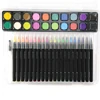 Blending 12/24/36/48 Art Paint Markers with Watercolor Brush Pens For Watercolor Painting Colouring Book