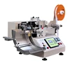 with stacking function garment tag garment tagging magnetic tape label attach cutting machine 103B