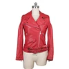 Unique Design Sheepskin jacket Coat fashion Red Genuine Leather jacket women
