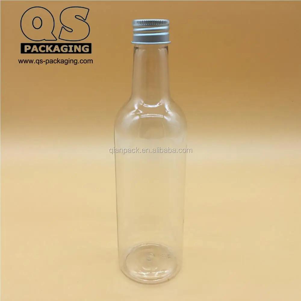 300ml Plastic Pet Wine Shape Bottle With Aluminum Cap For Juice Buy