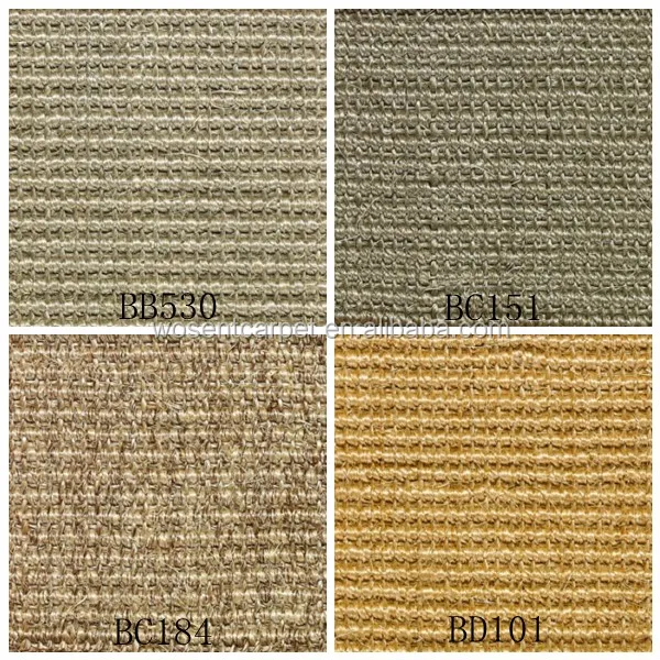Luxury Sisal Roll Carpet Modern Design Wall To Wall Sisal Carpet