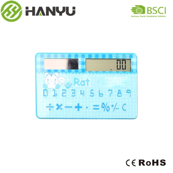 Custom Made Cartoon Credit Card Size Free Hand Calculator