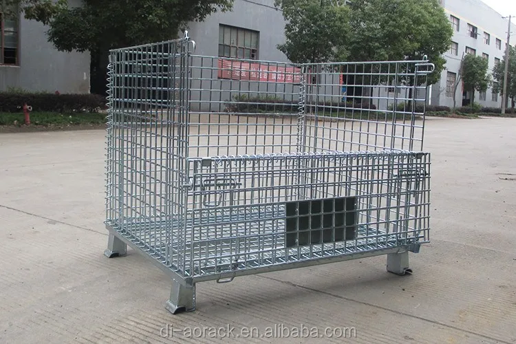 Warehouse Storage Industrial Wire Mesh Basket With 4 Wheels Buy Wire