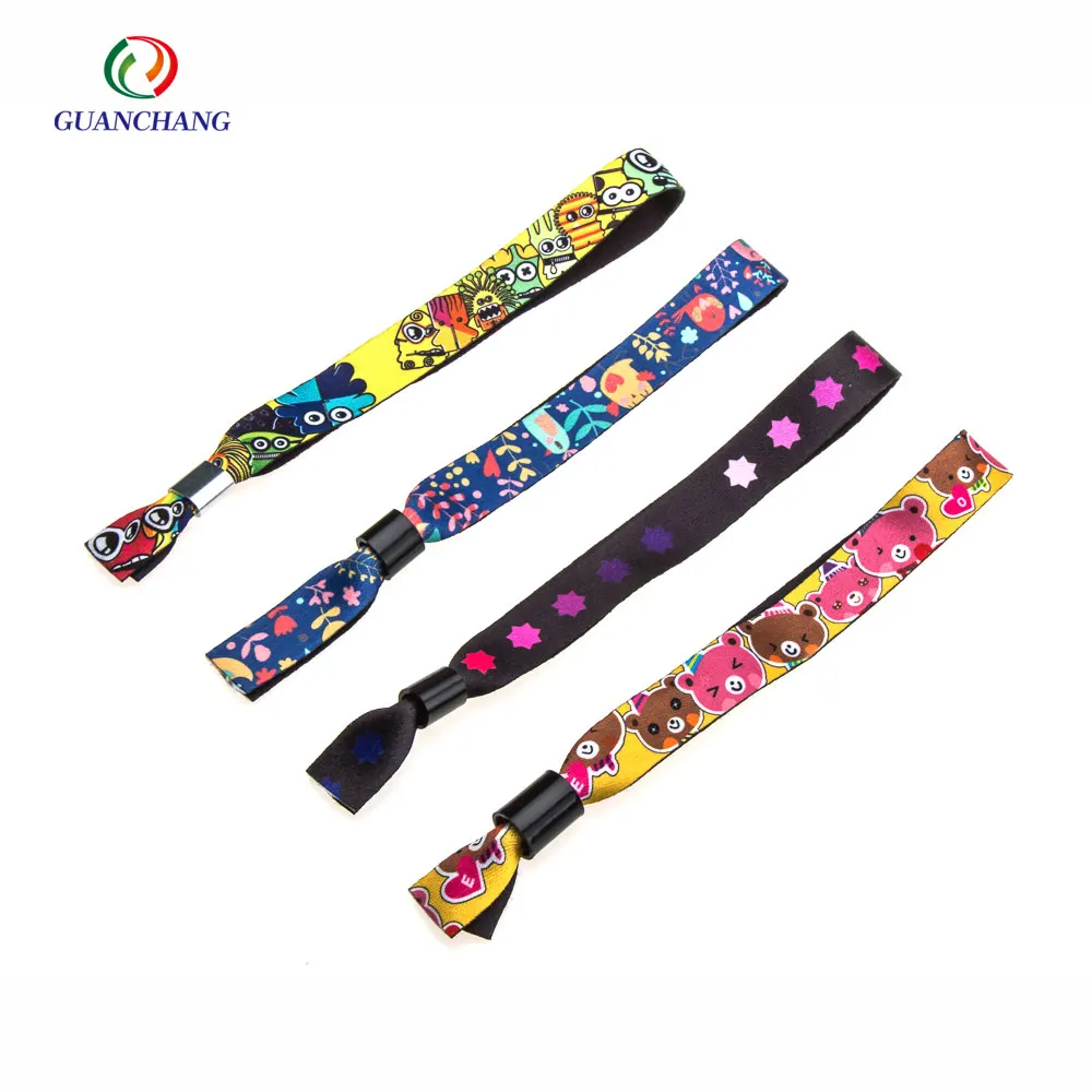 Cheap Customized Polyester Festival Fabric Wristbands Buy Cheap