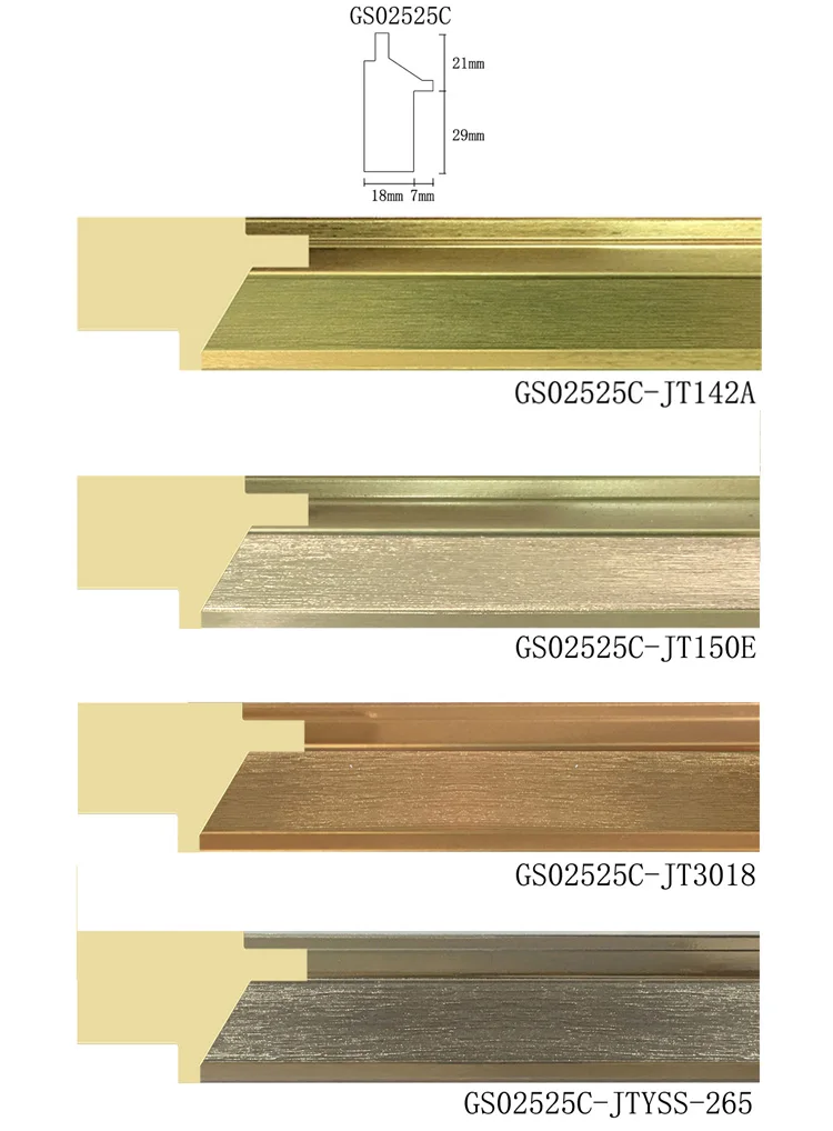 Plastic Decorative Photo Frame Mouldings