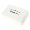 Custom pattern printing Simple style white paper thank you card
