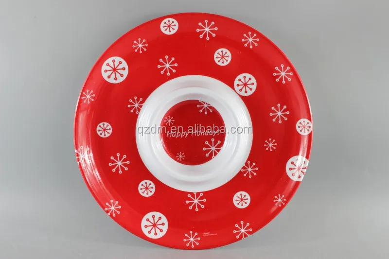 12" Melamine Snacks dinner plate ,Chips plate