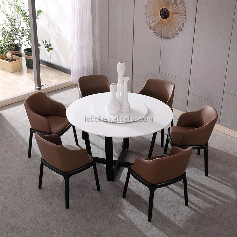 Dining Room Furniture Marble Tops Round Table With Rotating Dining Room Furniture Marble Tops Round
