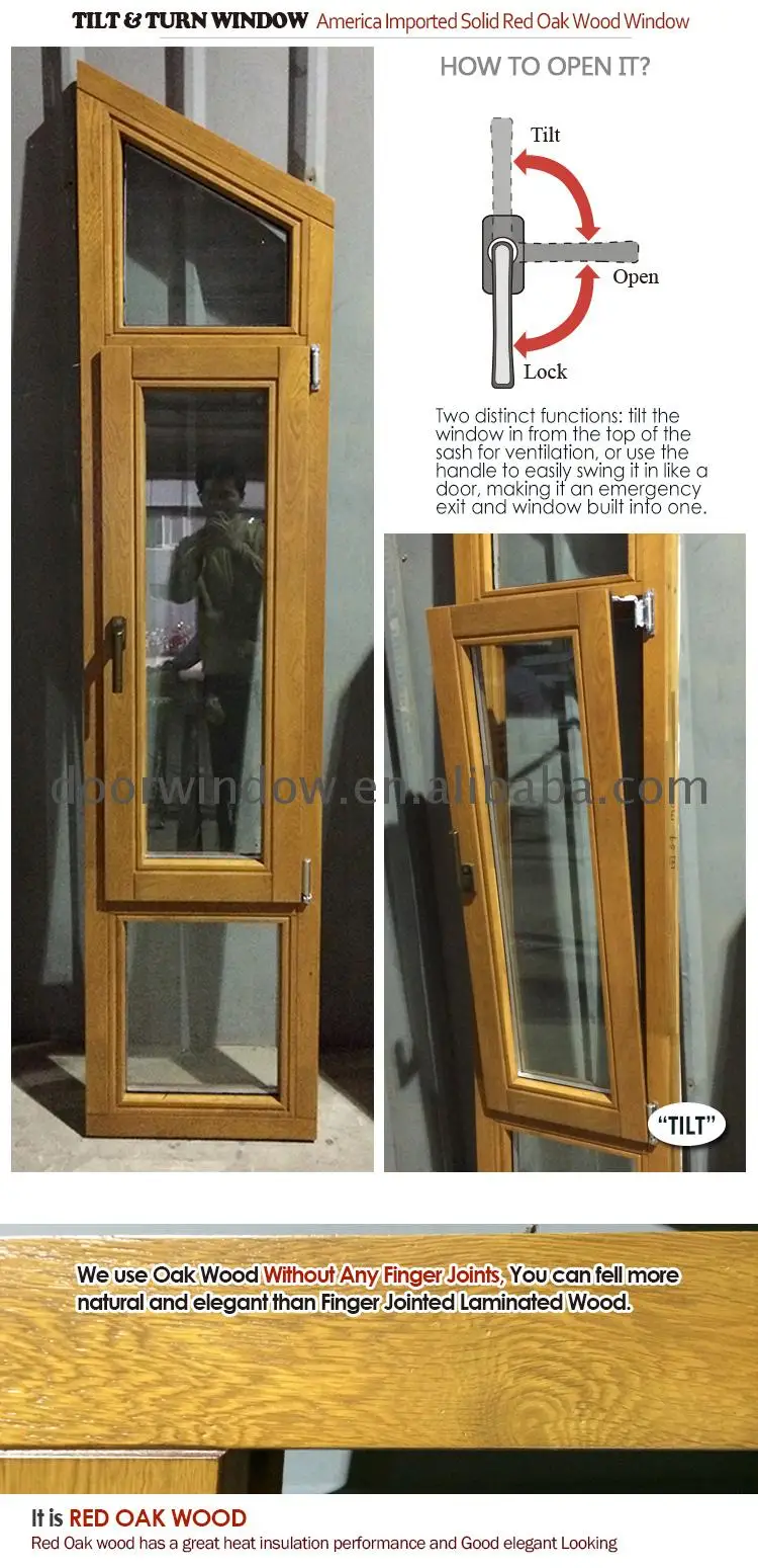 Factory direct price triple casement window sizes trapezoid windows top of frame