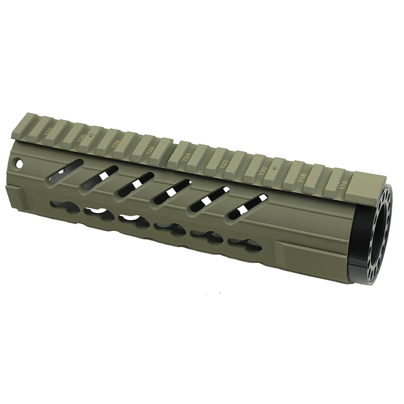 Tactical Tan Color 7 Inch Ar15 Carbon Fiber Keymod Handguard Mount Rail