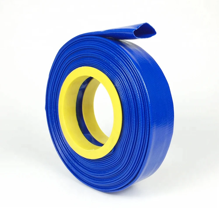 BLUE PVC LAYFLAT HOSE-WATER DISCHARGE PUMP IRRIGATION 1" LAY FLAT DELIVERY PIPE 