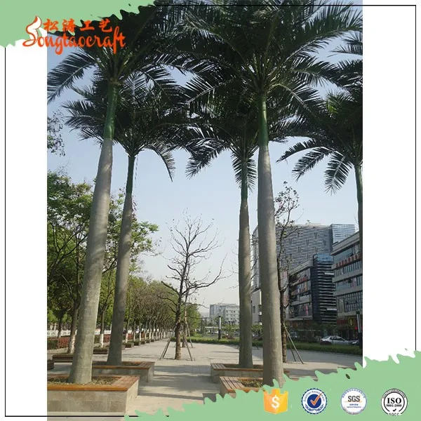 China supplier artificial roystonea regia tree,names of leaves in india/fiberglass pipe inside trunk palm tree wholesale