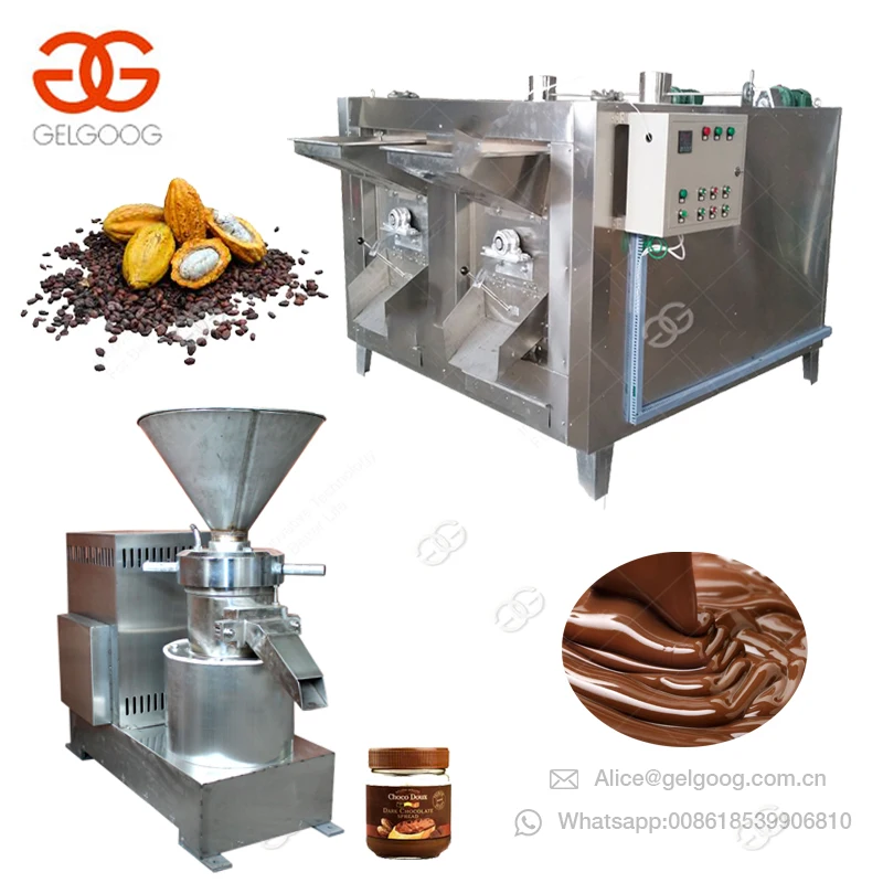 Electric Edible Cacao Beans Making 