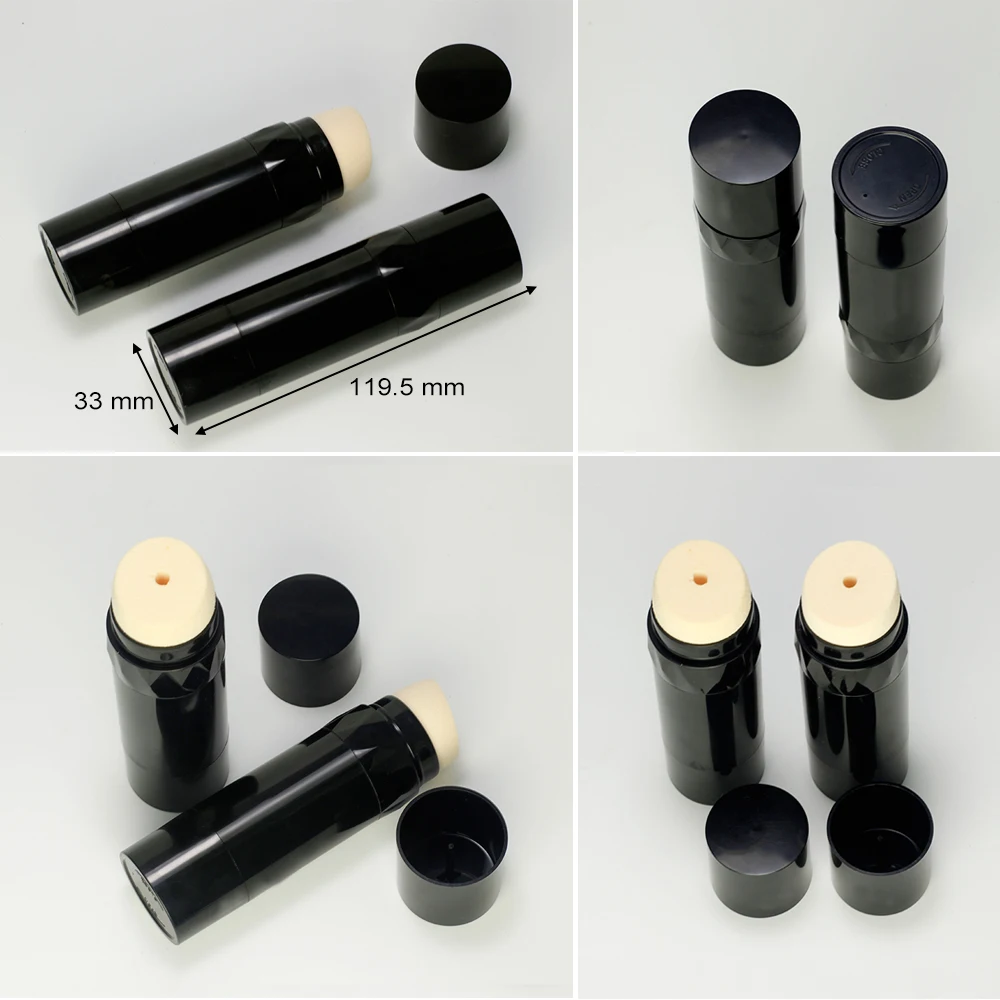 Face Makeup Container Plastic Foundation Concealer Stick With Sponge