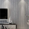 Silver Grey 3d Embossed Textured Stripes Modern Wallpaper For Walls Roll Gray Lines Plain Wall Paper Home Decor