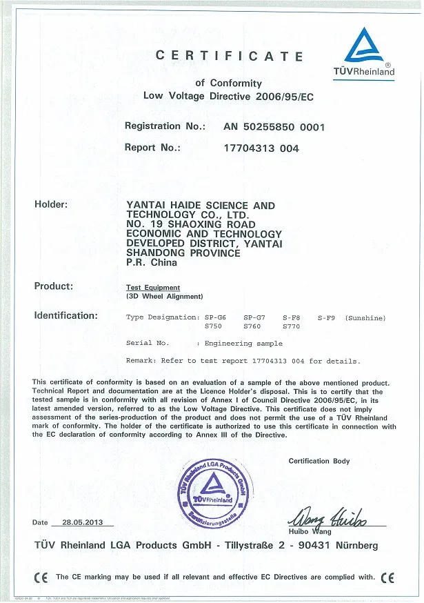 Wheel Alignment Equipment With Ce & Iso Certificate Buy Manual Wheel