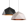 Black/White Industrial Hanging Pendant Lighting With Gold inside For Loft Lights Industrial