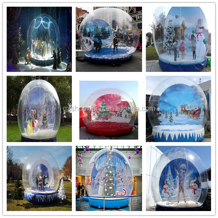 Human Inflatable Snow Globes Inflatable Snow Globe Use For Christmas