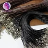 Waxed cord braided necklace cord 1.5mm width 45cm length +5cm extension cord
