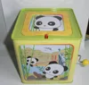 Jack-In-The-Box for Kids Fun Clown Gift, Panda in the box toy, musical tin box