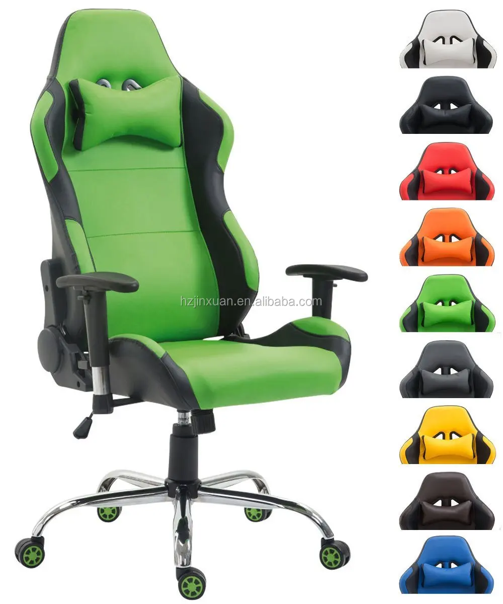 Greenゲームチェア格安ソフトシート中国ゲーム椅子oem Odm Pvc Leather Racing Seat Office Chair Buy グリーンゲームチェア 中国ゲーミング椅子 レーシングシートオフィスチェア Product On Alibaba Com