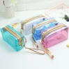 2019 newTransprent Rainbow Bentoy Cosmetic glitter PVC Storage package Waterproof Girls Large Capacity Makeup Bag Korea Japan