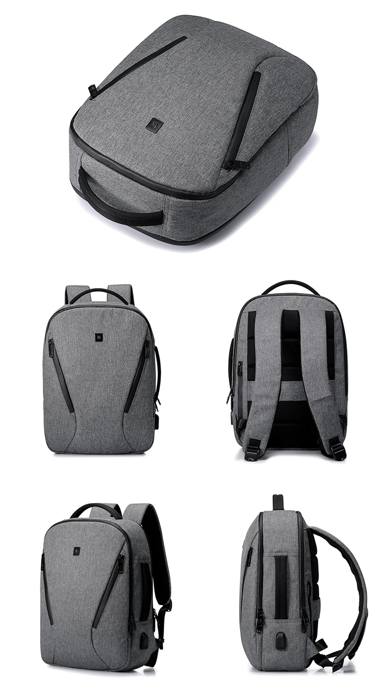 High quality best smart stylish waterproof mens USB charging backpack rucksack laptop back pack bags