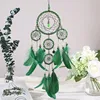 Handicraft Antique Dream Catcher Net Feathers Wall Hanging Decoration Ornament Wind Chimes Indian Feather Pendant